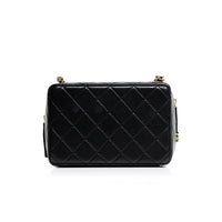 Chanel Black Lambskin Quilted Coco Click Camera Bag