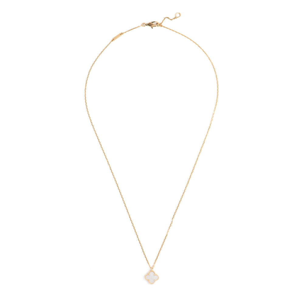 Van Cleef & Arpels Sweet Alhambra MOP Necklace pap