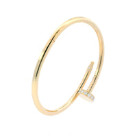 Cartier Just en clou Diamond Nail bracelet YG 16