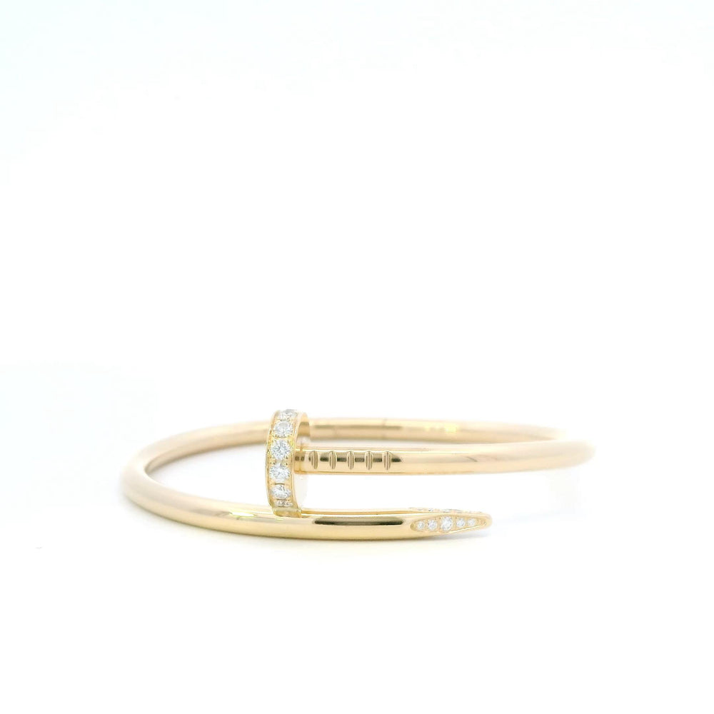 Cartier Just en clou Diamond Nail bracelet YG 16