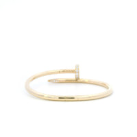 Cartier Just en clou Diamond Nail bracelet YG 16