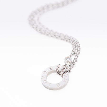 Cartier Love Pendant 2 Diamond 18kWG pap