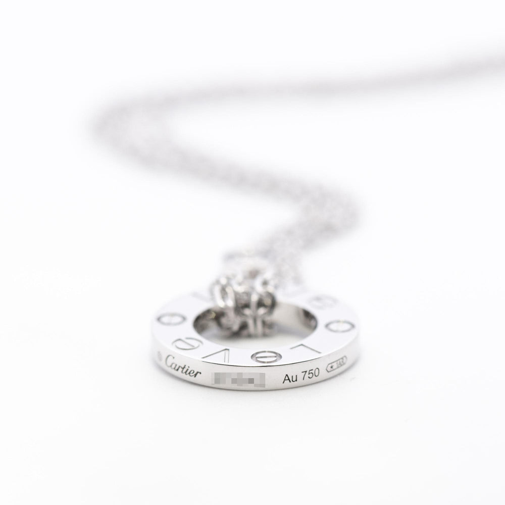 Cartier Love Pendant 2 Diamond 18kWG pap