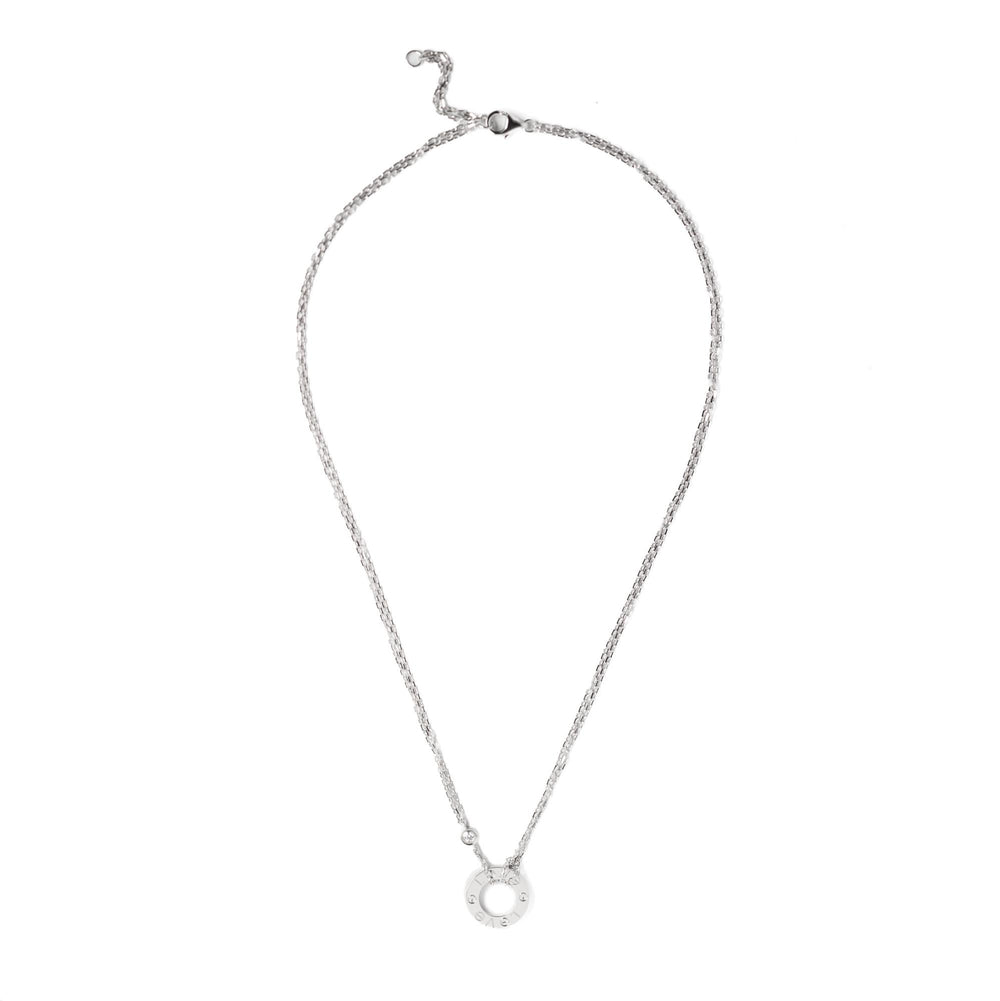 Cartier Love Pendant 2 Diamond 18kWG pap