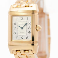 Jaeger-LeCoultre Duo Face Ladies 21mm Reverso 18ky Diamonds MOP