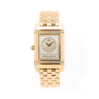 Jaeger-LeCoultre Duo Face Ladies 21mm Reverso 18ky Diamonds MOP