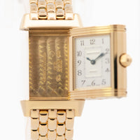 Jaeger-LeCoultre Duo Face Ladies 21mm Reverso 18ky Diamonds MOP