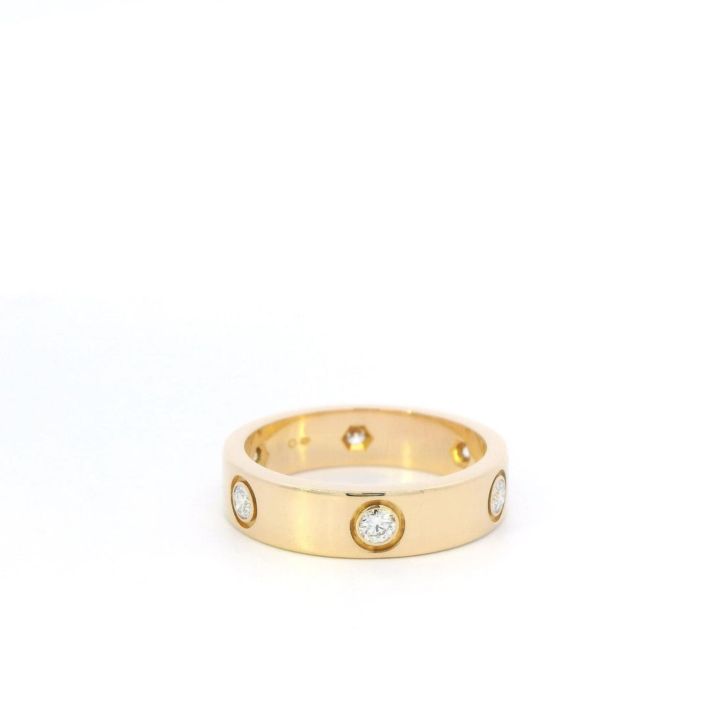 Cartier Diamond Love Ring 18ky Sz62