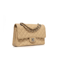 Chanel Medium Double Flap Beige Caviar