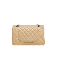 Chanel Medium Double Flap Beige Caviar