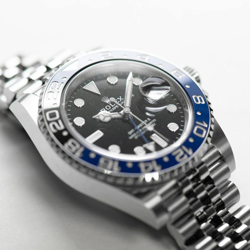 Rolex GMT Master II Batgirl SS 126710BLNR B&P