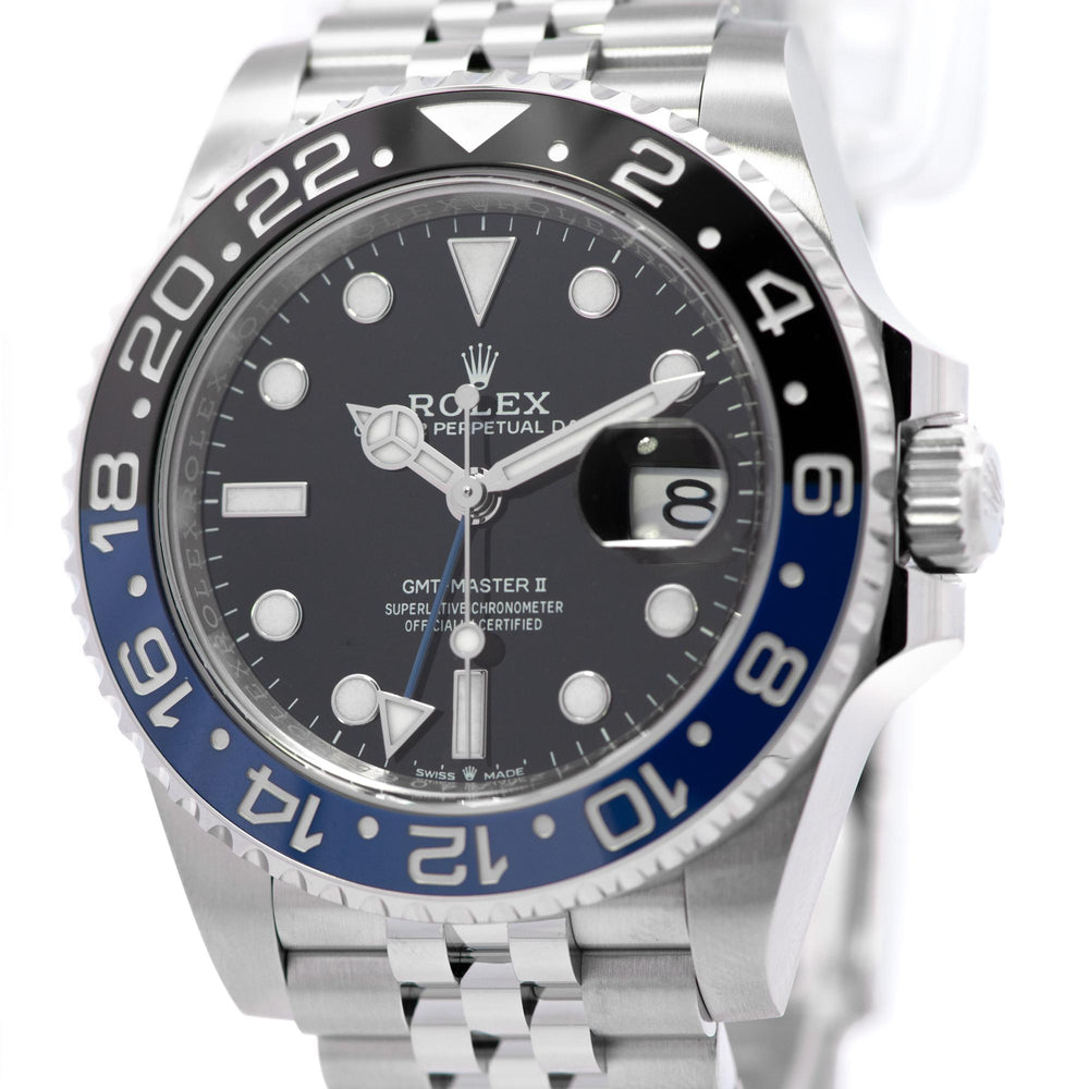 Rolex GMT Master II Batgirl SS 126710BLNR B&P