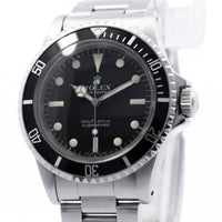 Rolex 40mm Submariner no date SS Black Dial 5513