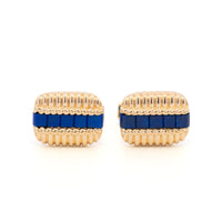 Tiffany & Co 18k YG and Lapis Lazuli Cufflinks