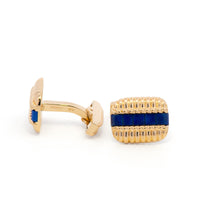 Tiffany & Co 18k YG and Lapis Lazuli Cufflinks
