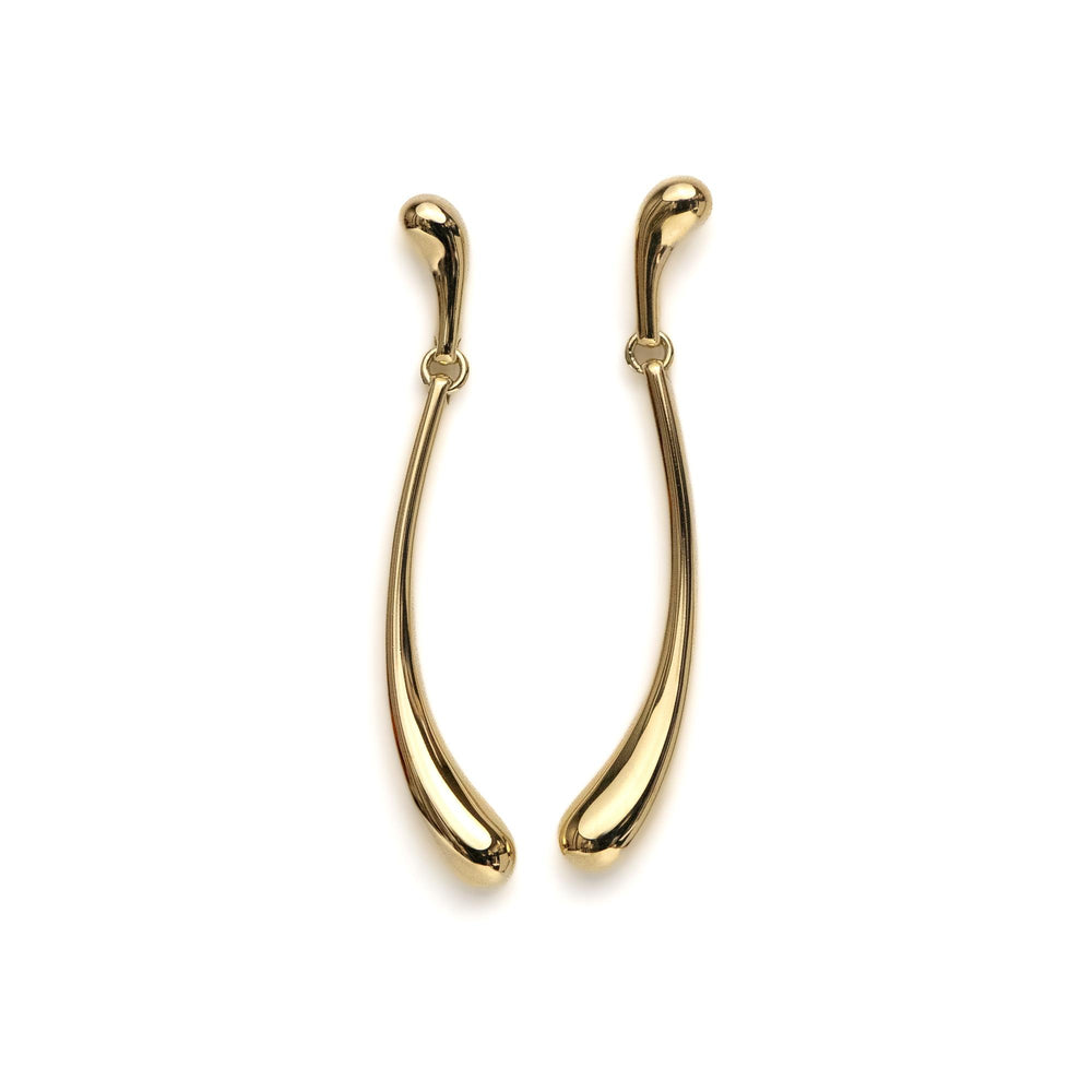 Tiffany & Co 18k YG Peretti Drop Earrings