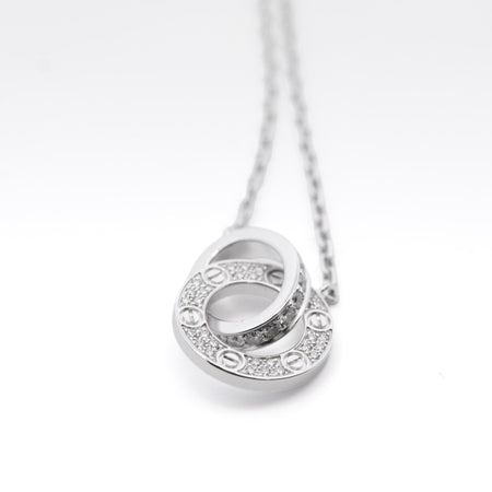 Cartier Love Pendant Paved 18kw Diamonds