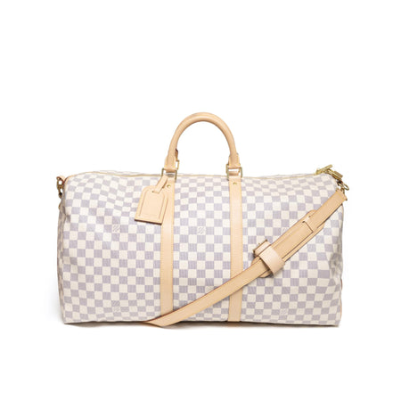 Louis Vuitton Bandoliere Keepall Azur Damier 55cm SD4210