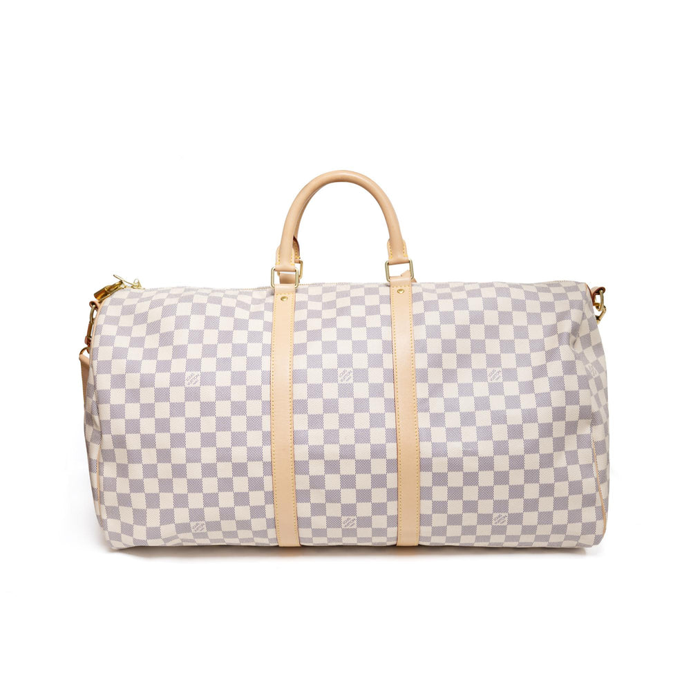 Louis Vuitton Bandoliere Keepall Azur Damier 55cm SD4210