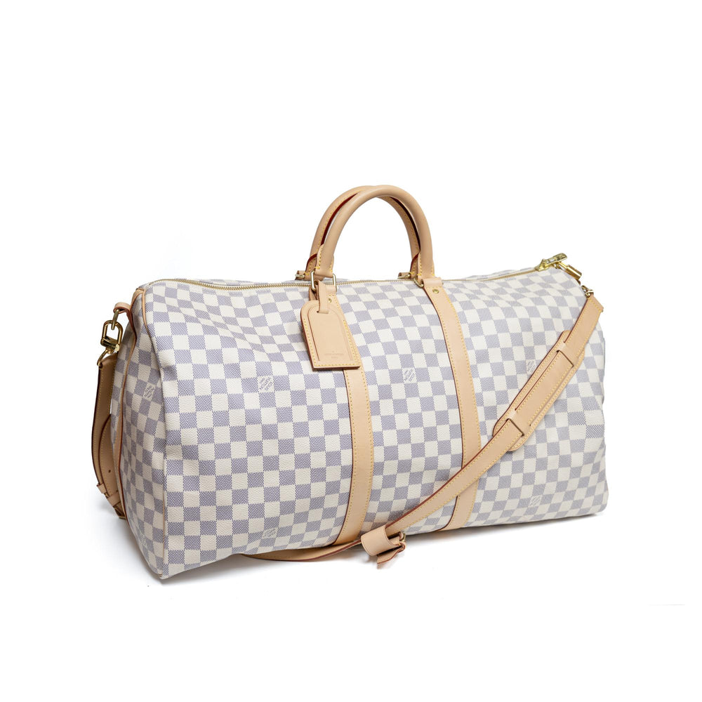 Louis Vuitton Bandoliere Keepall Azur Damier 55cm SD4210