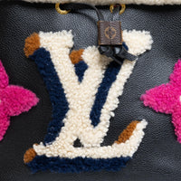 Louis Vuitton NeoNoe Leather and Monongram Teddy Shearling MM