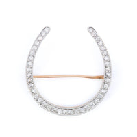 Marcus & Co. 3ct 18ky & Platinum Diamond Horseshoe Pin