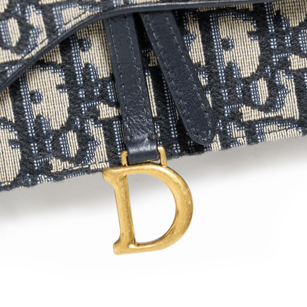 Christian Dior Renew Oblique Jacquard Saddle Belt Bag