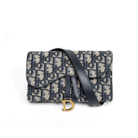 Christian Dior Renew Oblique Jacquard Saddle Belt Bag