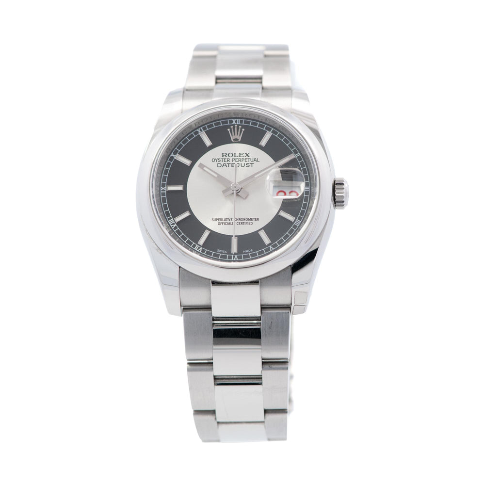 Rolex 36mm Datejust SS Tuxedo Dial 116200
