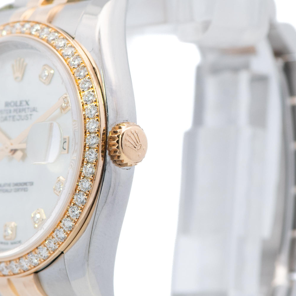 Rolex 36mm Datejust MOP Dia Dial, Dia Bezel 116243 card