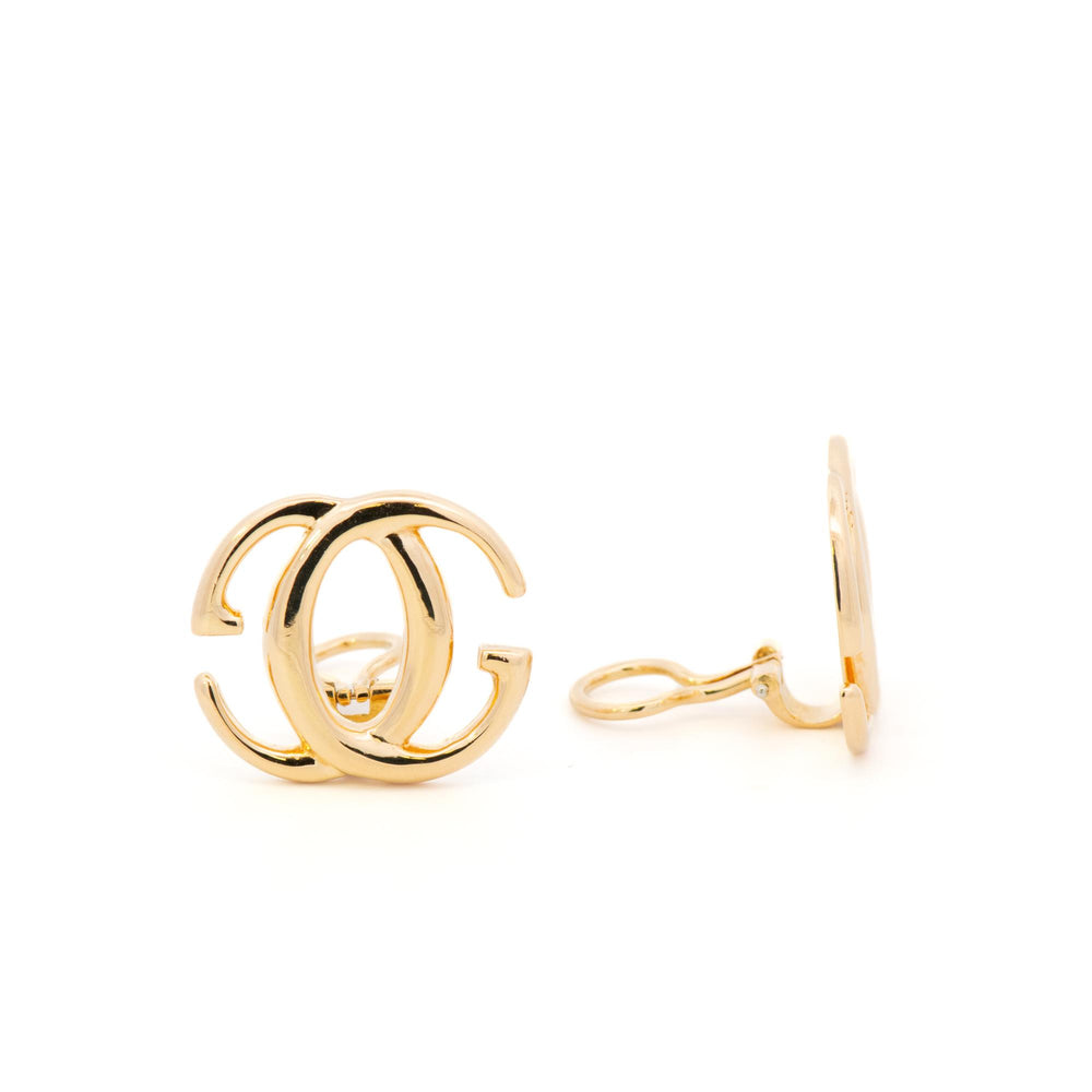 18k Yellow Gold Gucci GG Clip Earrings