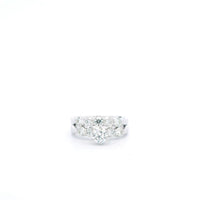18kw and Platinum Hearts on Fire Center Stone 80 pts Wedding Set
