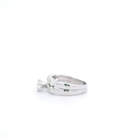 18kw and Platinum Hearts on Fire Center Stone 80 pts Wedding Set