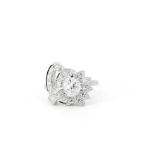 Vintage 1 ct, I, VS2, Diamond Center Stone Ring with surrounding diamonds