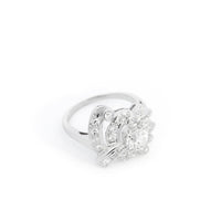 Vintage 1 ct, I, VS2, Diamond Center Stone Ring with surrounding diamonds