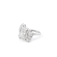 Vintage 1 ct, I, VS2, Diamond Center Stone Ring with surrounding diamonds