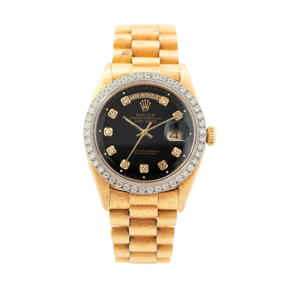 Rolex 36mm Day-Date 1803 18k Yellow Gold Diamond Dial & Bezel
