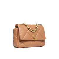 Chanel 19 Small Flap Caramel Brown