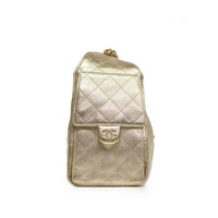 Chanel 25 Small Gold Hobo Bag