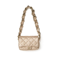 Chanel Gold Mini Funk Town Flap Bag