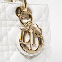 Christian Dior Medium Latte Cannage Lambskin Lady Bag 29-MA-1221