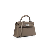 Hermes Mini Kelly Sellier, Etaupe, Palladium Hardware