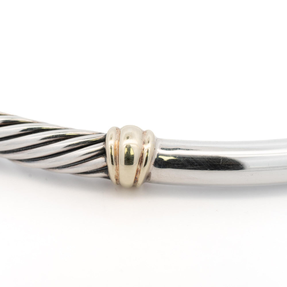 David Yurman Cable Necklace Sterling and 14k YG