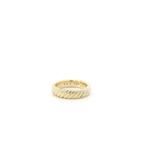 David Yurman 18k Yellow Gold Cable Band ring