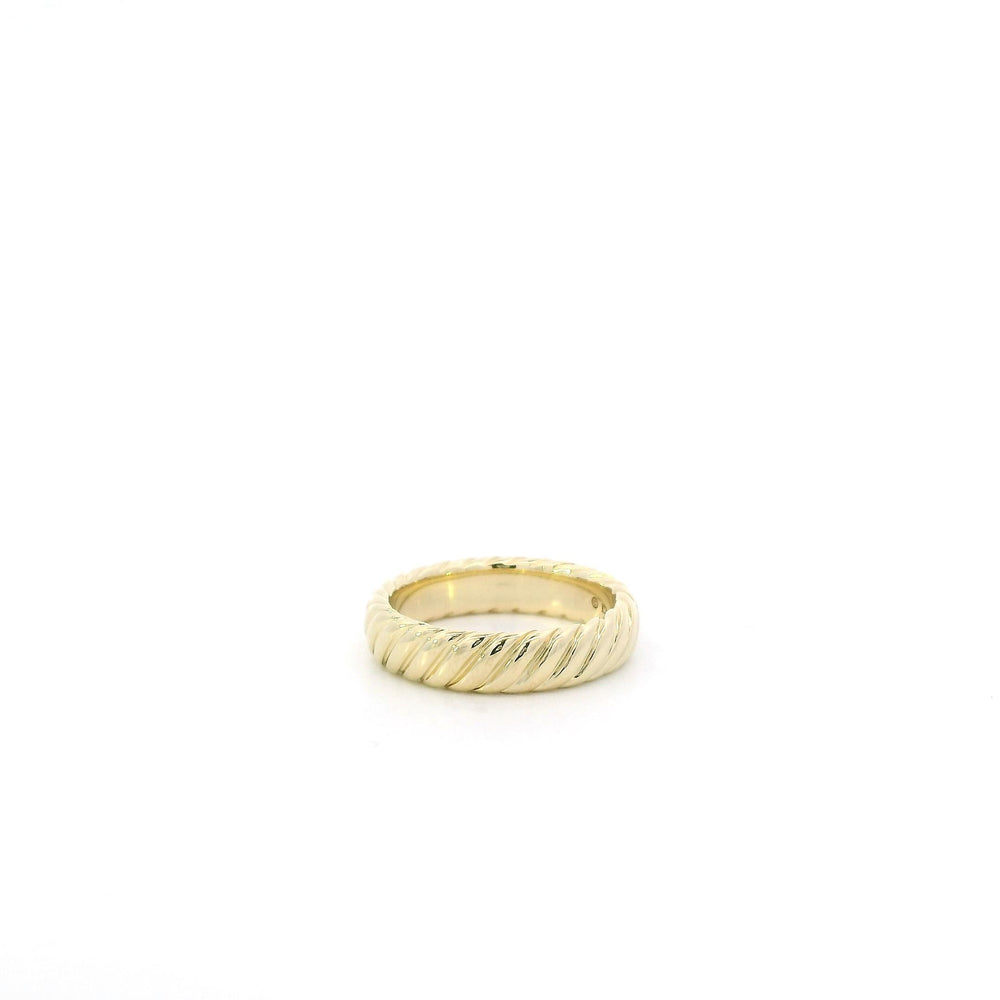 David Yurman 18k Yellow Gold Cable Band ring