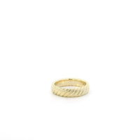 David Yurman 18k Yellow Gold Cable Band ring