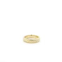 David Yurman 18k Yellow Gold Cable Band ring