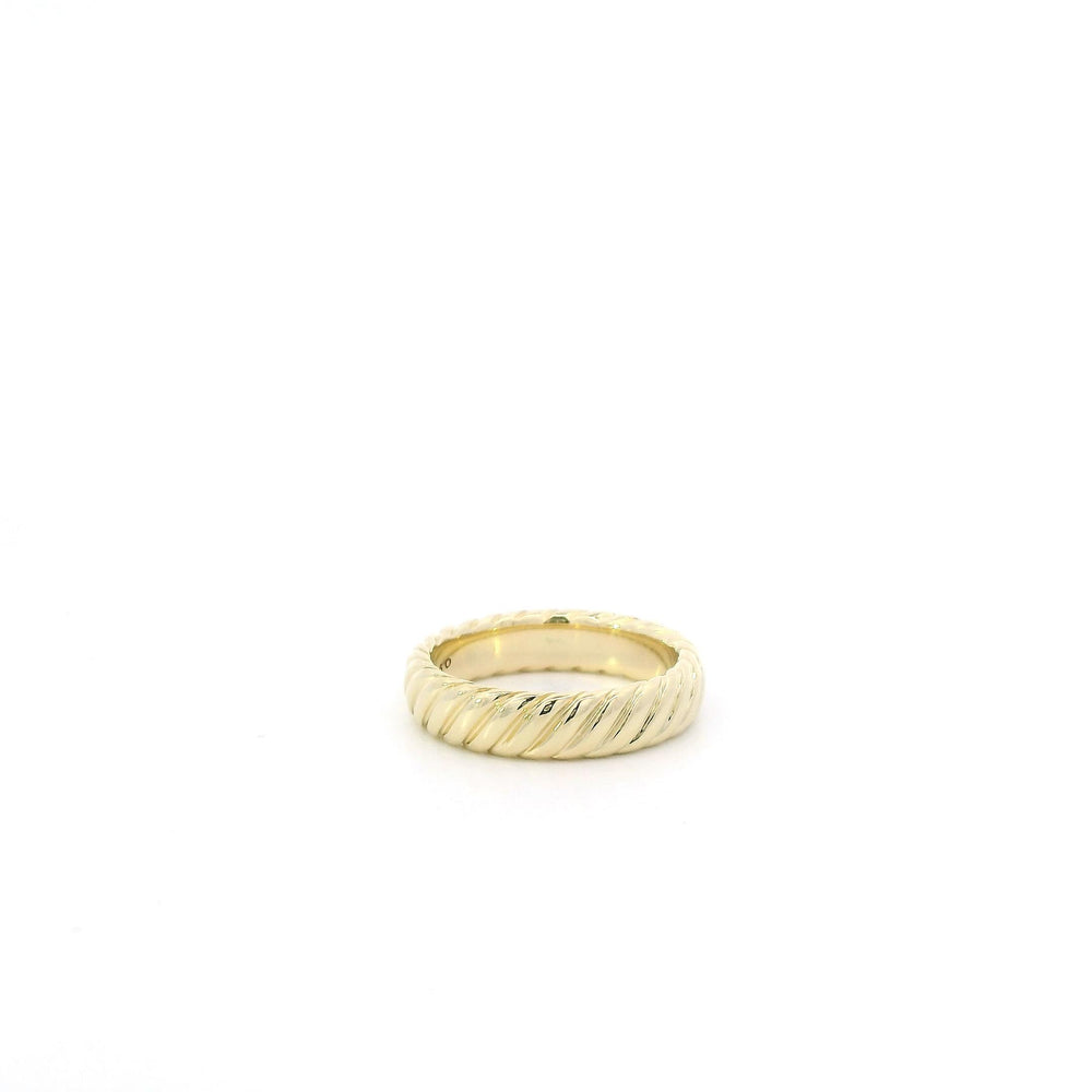 David Yurman 18k Yellow Gold Cable Band ring