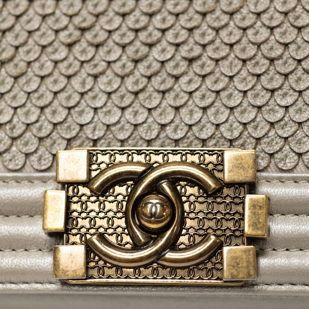 Chanel Paris-Dubai Small Light Gold Lambskin 