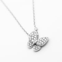 Van Cleef & Arpels Diamond Butterfly Necklace Ref# AR03M400 papers